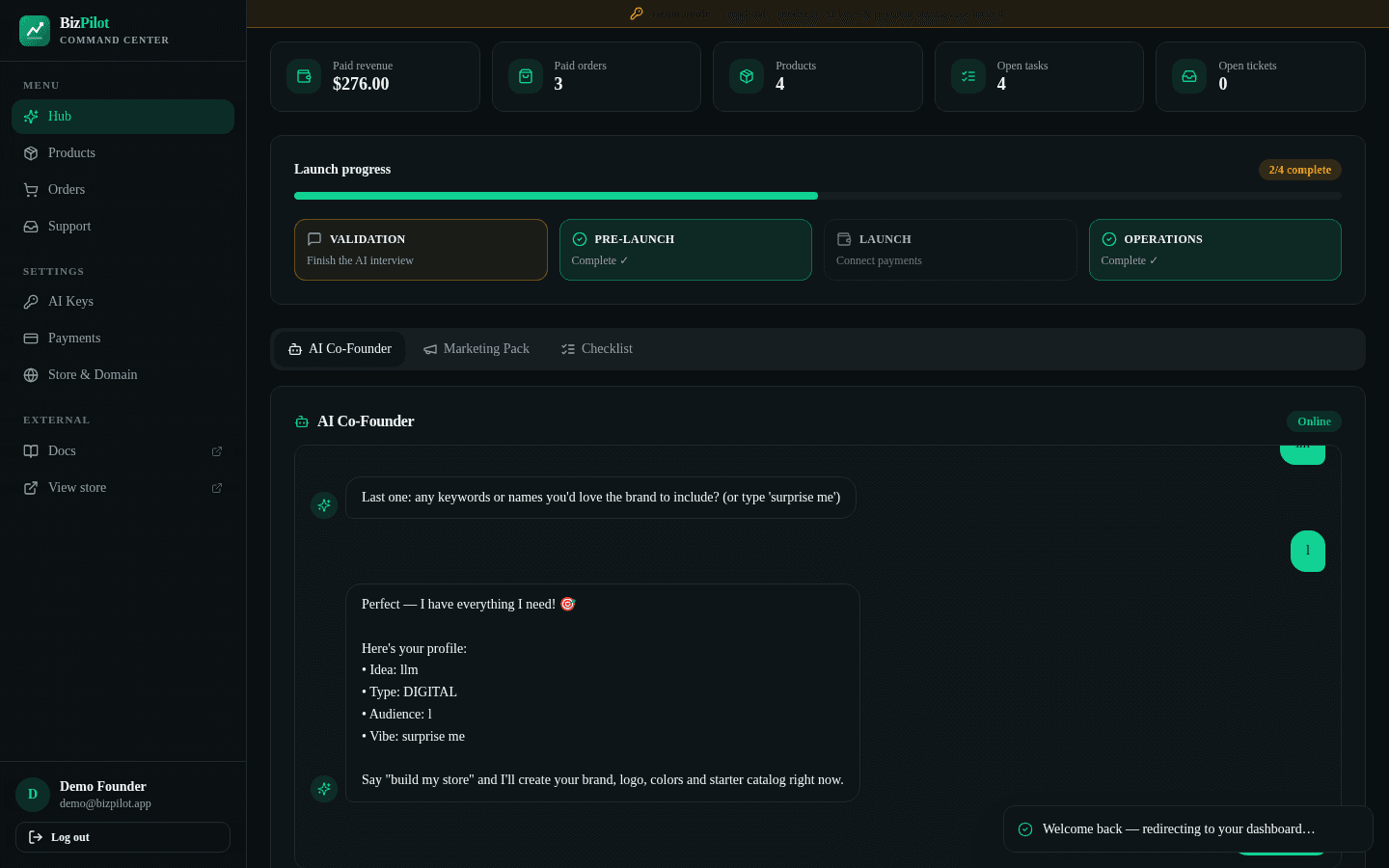 BizPilot — AI Business Launcher & Employee Hub — image 10