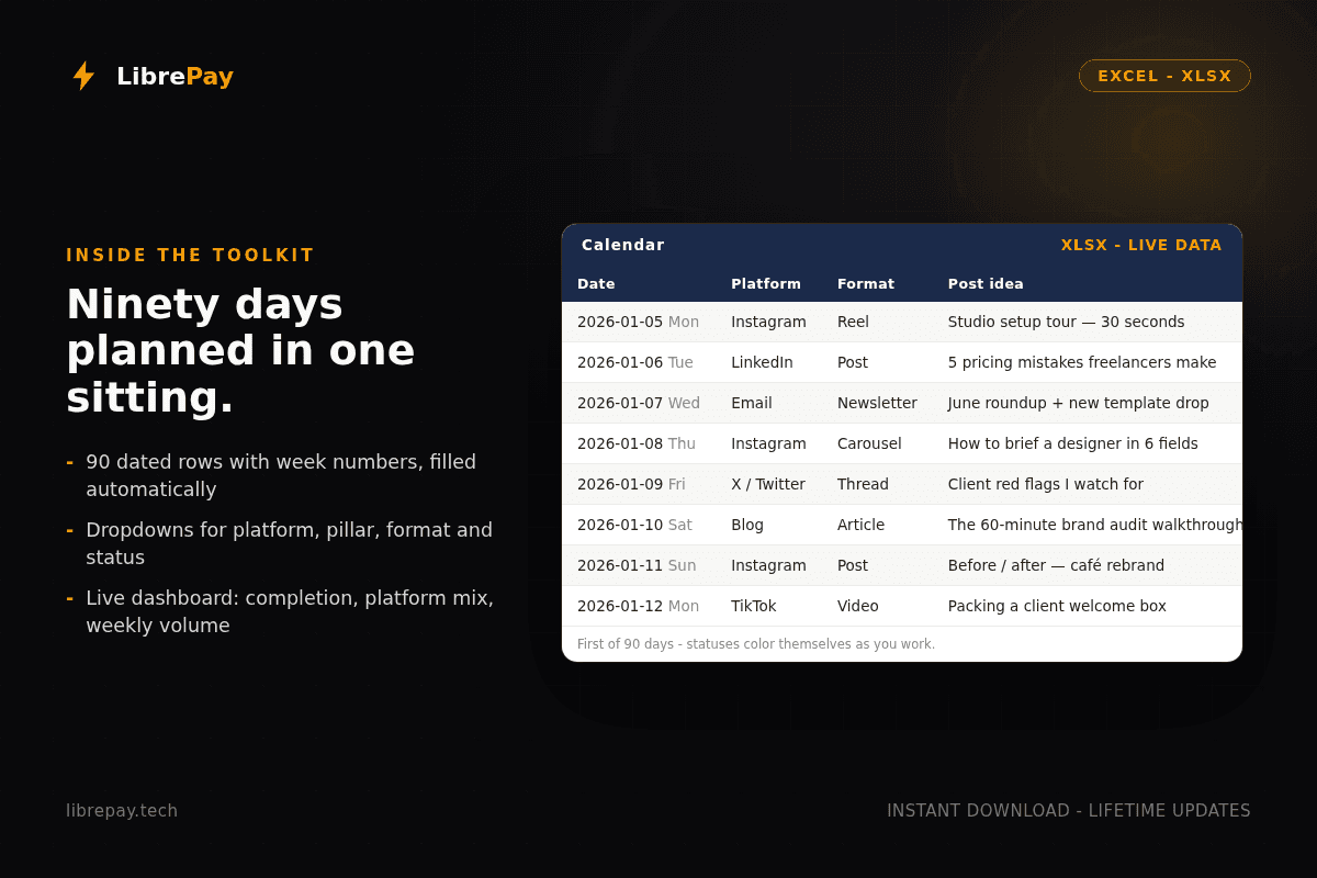 Social Media Content Calendar Pro — image 2